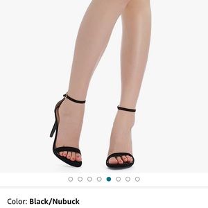 Dream pairs karrie high heels stiletto plums, black/nubuck